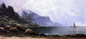 150の主題の芸術作品 Painting - ミスト・クリアリング・グランド・マナンのモダンなビーチサイド アルフレッド・トンプソン・ブリチャー